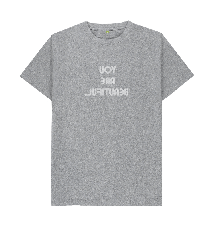 Athletic Grey You Are Beautiful - 3 lines