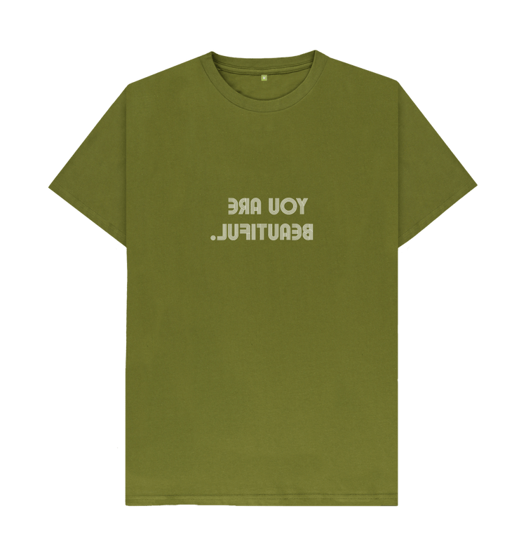 Moss Green You Are Beautiful - 2 lines