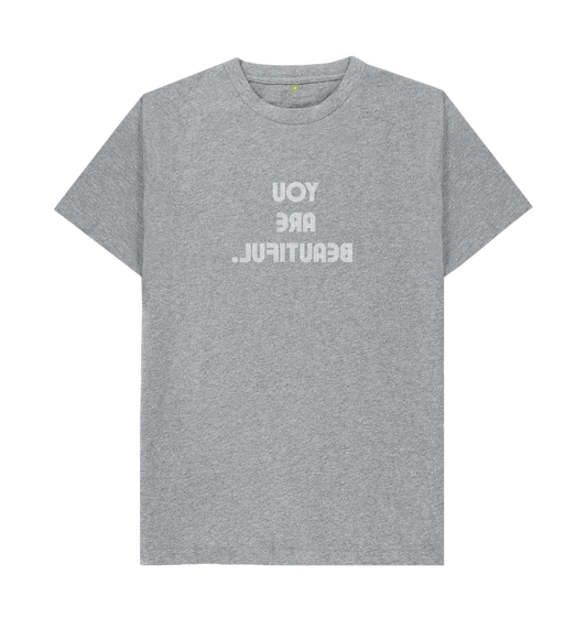 Athletic Grey You Are Beautiful - 3 lines