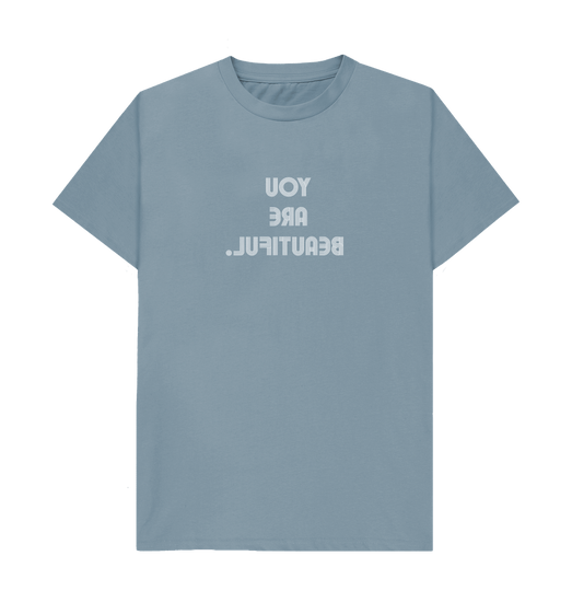 Stone Blue You Are Beautiful - 3 lines