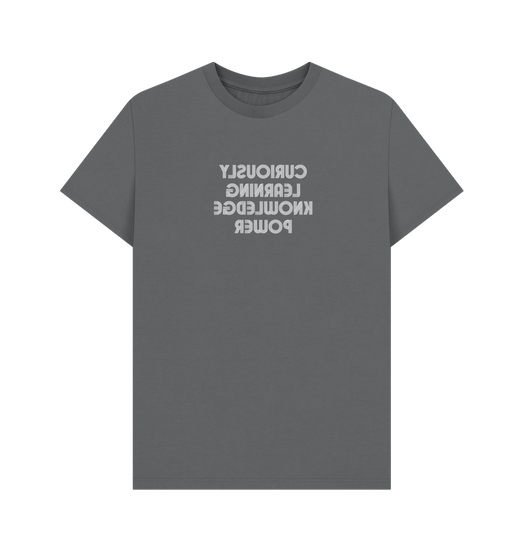 Slate Grey Curiously Learning