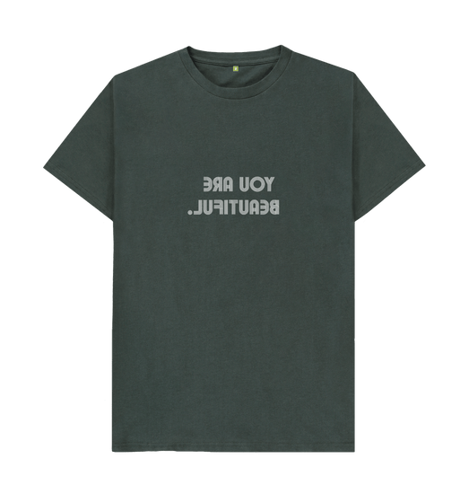 Dark Grey You Are Beautiful - 2 lines