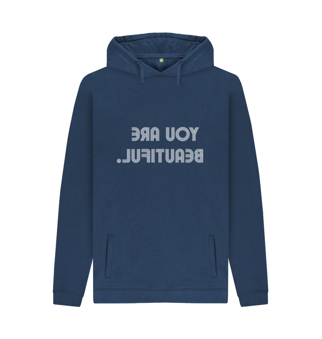 Navy Sweater - You Are Beautiful - 2 lines