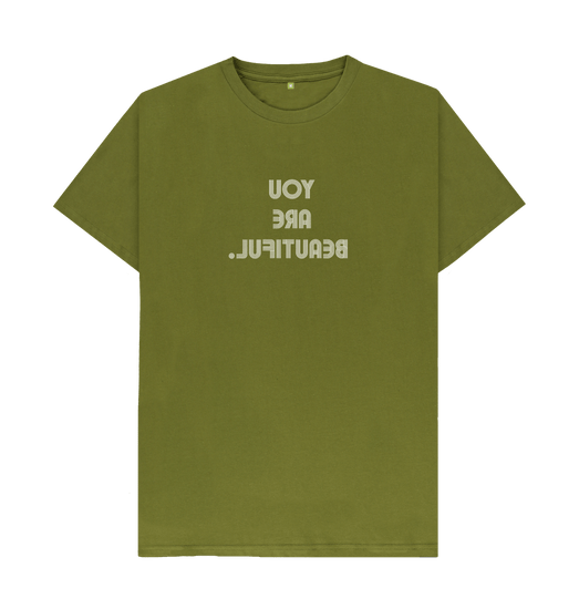 Moss Green You Are Beautiful - 3 lines